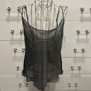 NWT Talie NK sheer tank with adjustable straps, size 6
